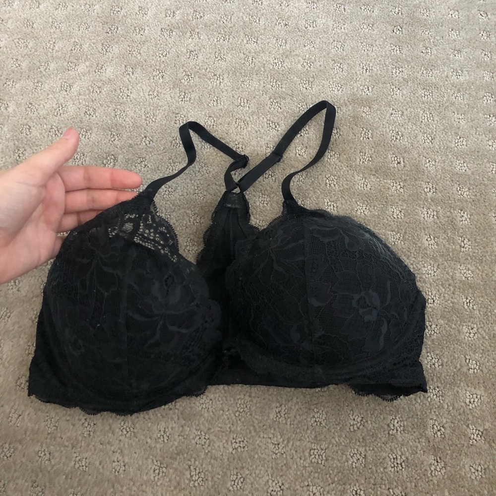 Black Victoria’s Secret Pink Date Push Up bra